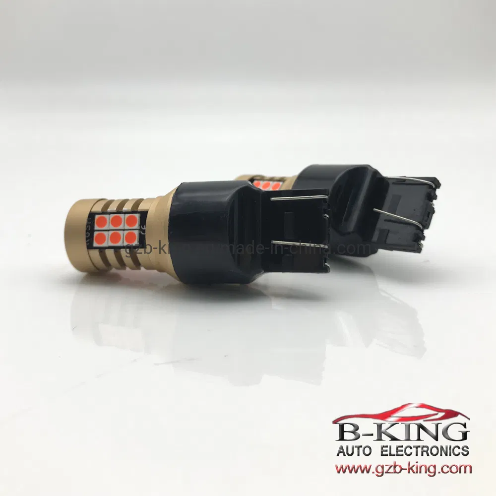 Светодиодная лампа 7443 красная для авто