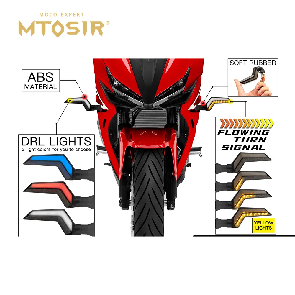 Светодиодный поворотник Mtosir для мотоцикла