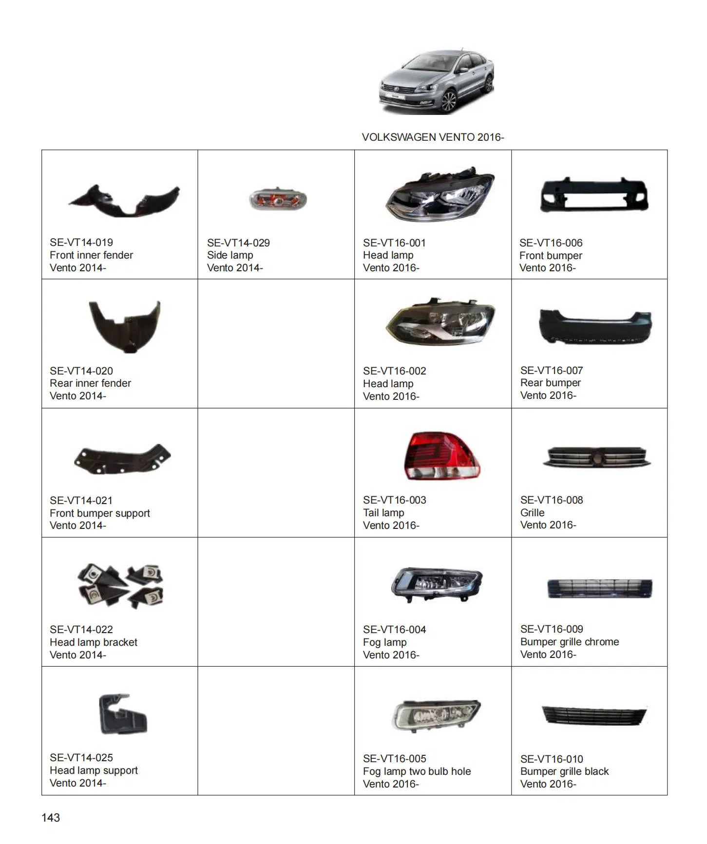 Фара головного света Volkswagen Vento 2016