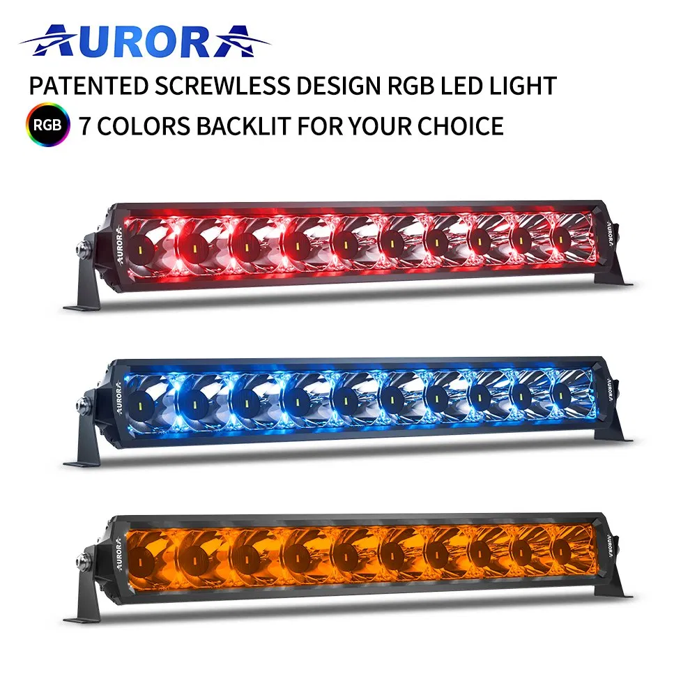 New Multi Car Offroad Light Bar RGB LED Jeep UTV ATV Light Bar