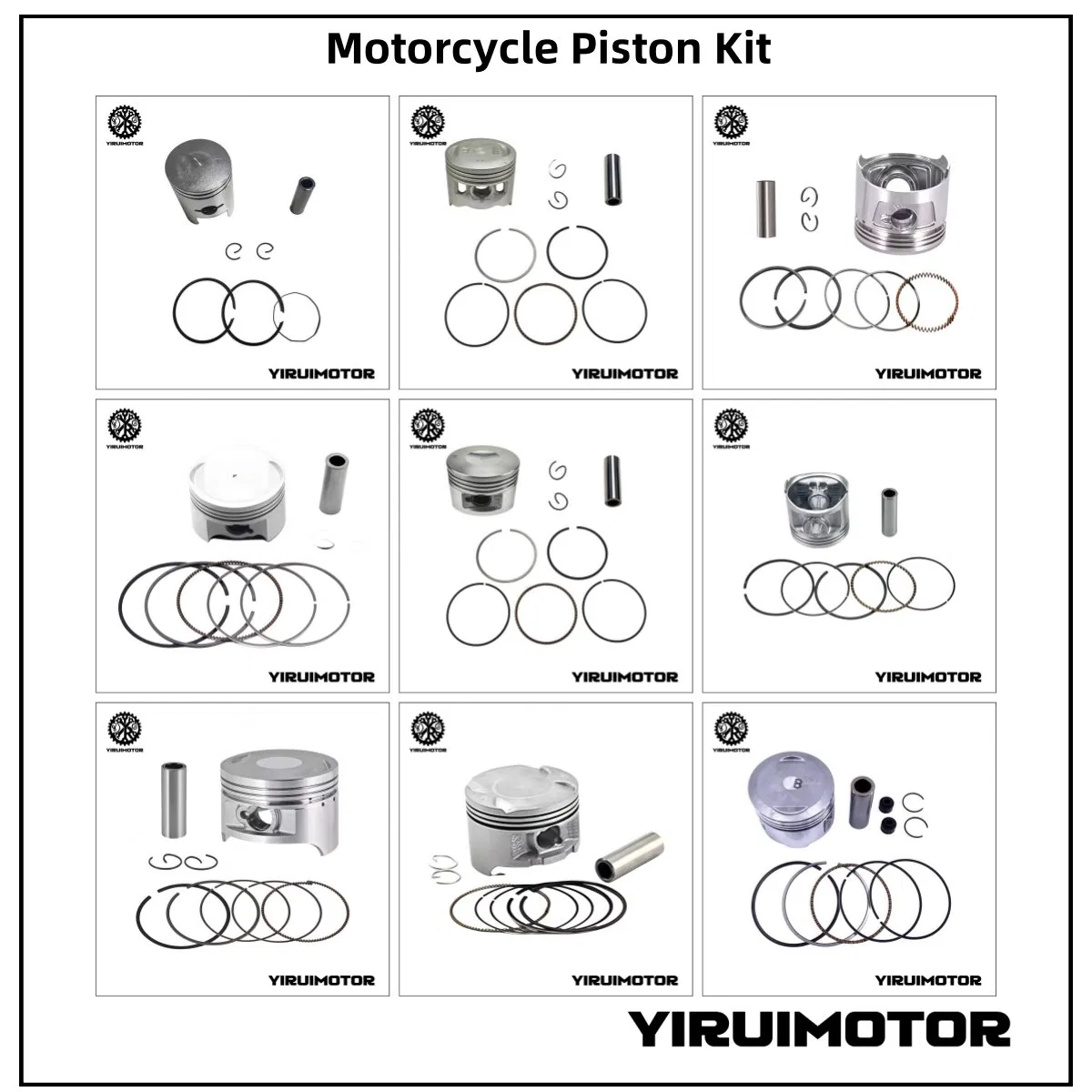Motorcycle Spare Engine Parts Cylinder Piston Gasket Seal Kit