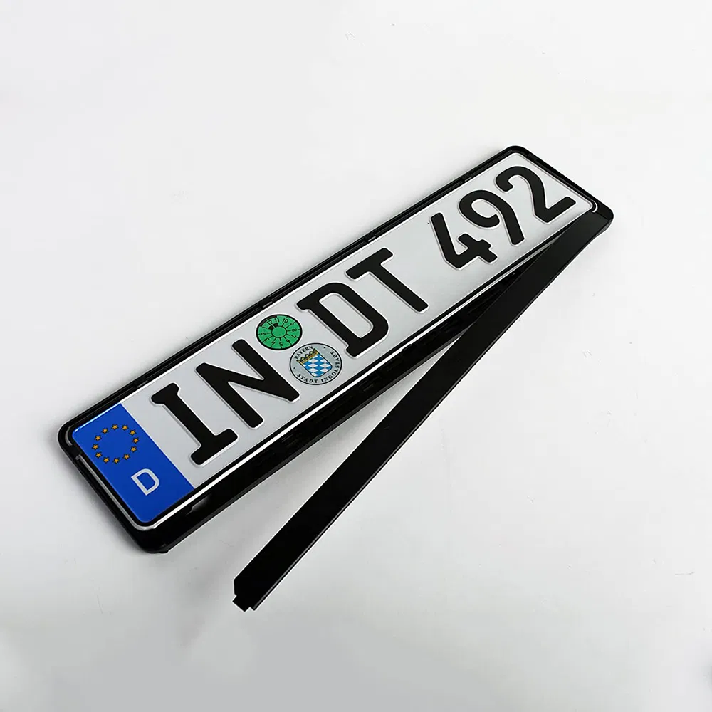 Customized Car Number License Plate Holder Black License Plate Frame