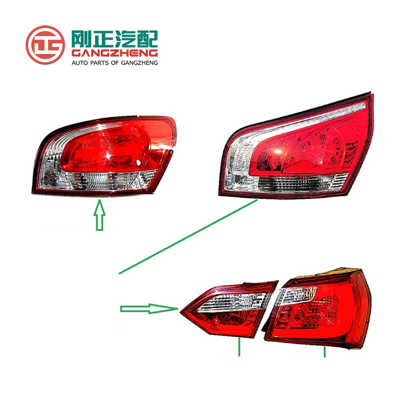 Auto spare parts Rear Tail Lamp Lh for Changan Kaicene F70 Icaicene Hunter F70 Pick up PC201080-0702 4133010-Bu02