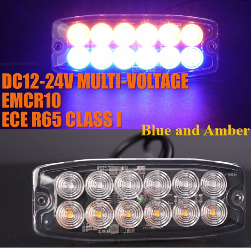 Универсальная светодиодная стробо-лампа 12-24В для мотоцикла, грузовика