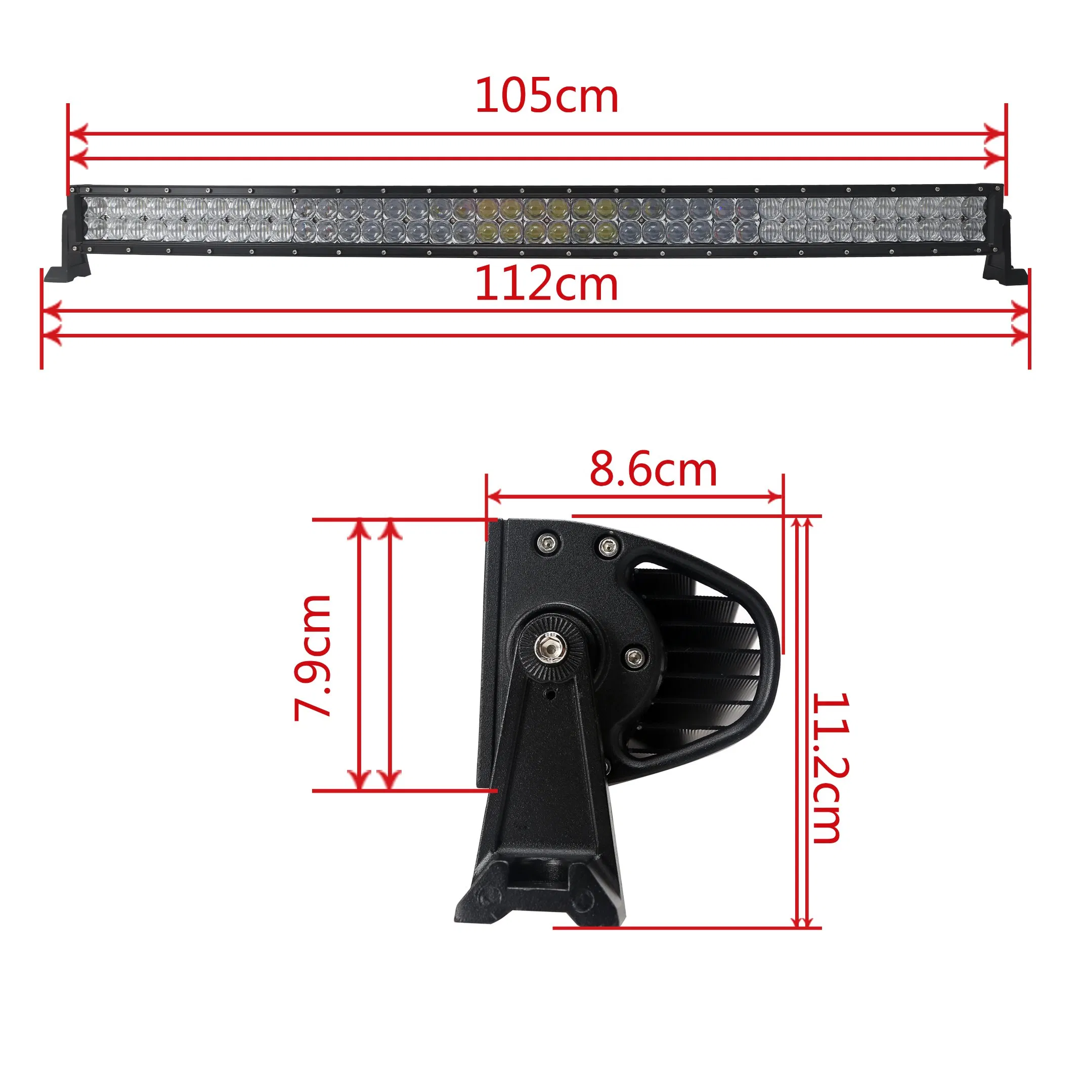 Светодиодная LED-панель 240W 41.5" 5D, 2 ряда, RGB