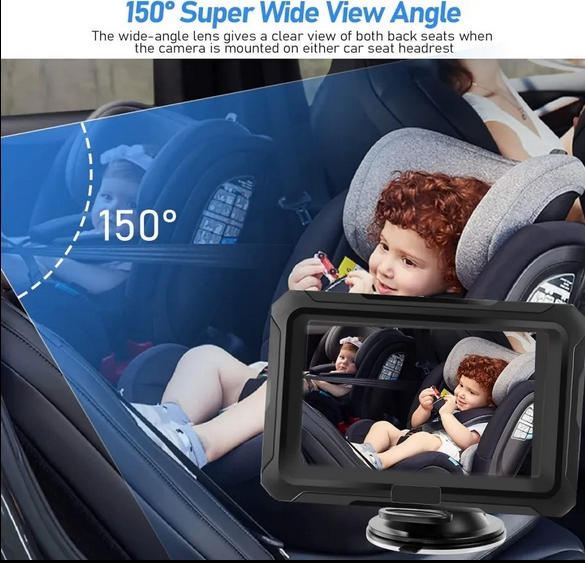 4.3-Inch High-Definition Car Children Monitor Camera 1080P Rear Seat Baby Monitor Camera Car Rear-Facing Camera