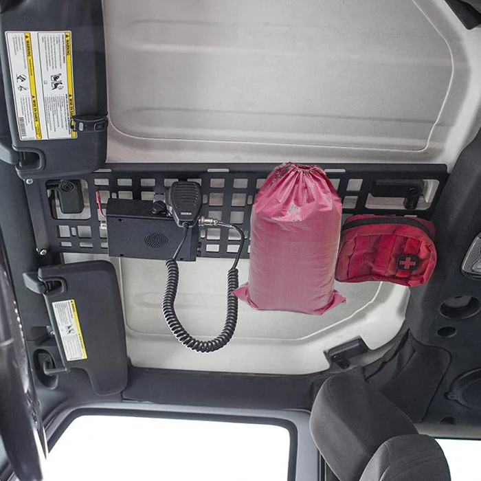 Steel Roof Storage Rack Mesh Molle Panel for Jeep Wrangler Jk 07-17