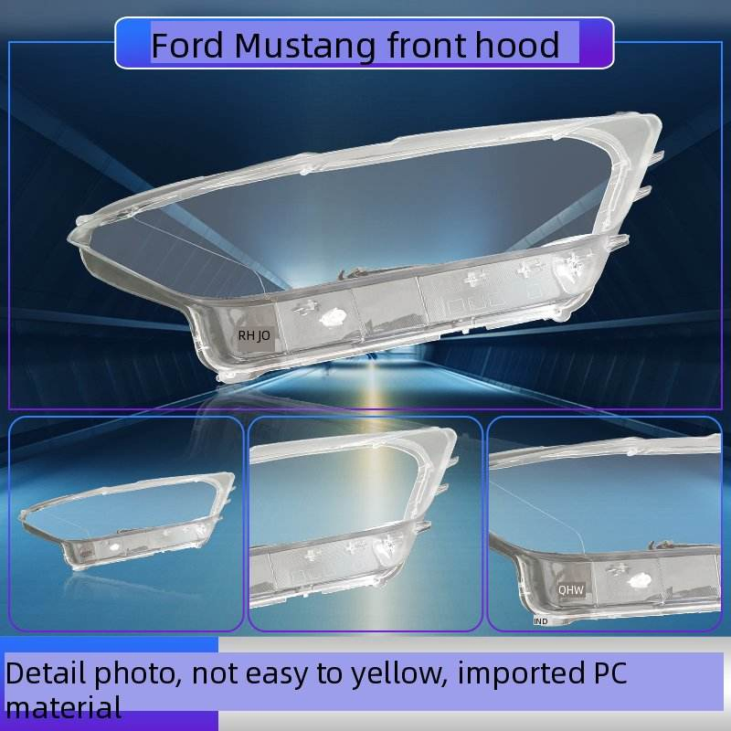 Headlight Lens Cover for Ford Mustang 2015-2017 Transparent Headlamp Shell Replacement Clear Plastic Mask Cover S550 Parts