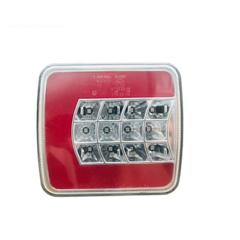 Truck Back Stop Rear Lights Square Truck Tail Lights LED Flatbed Lamps for Bus and Truck