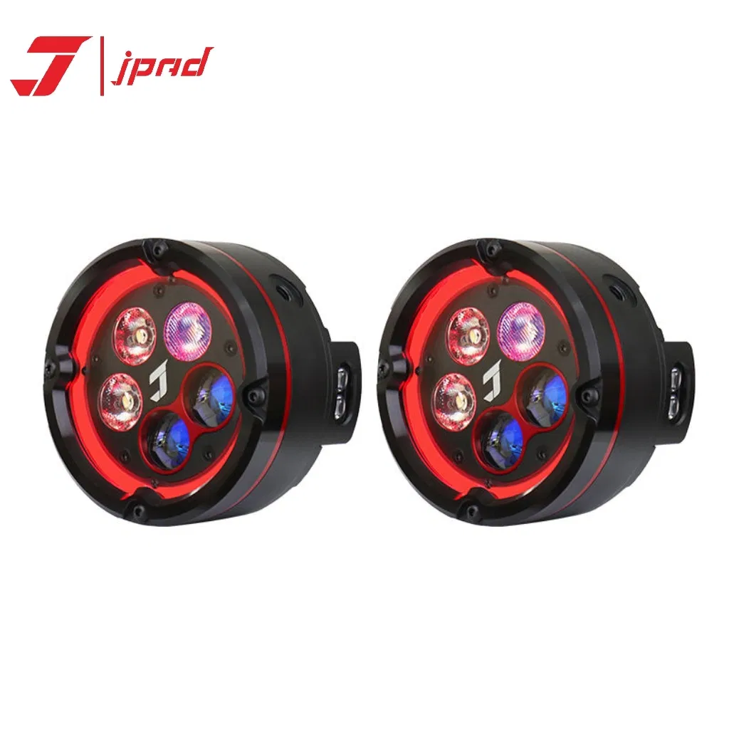 Motorcycle Light Jpad J5s 6 Color Halo High Bright Spotlight Yellow White180W LED Fog Lamp