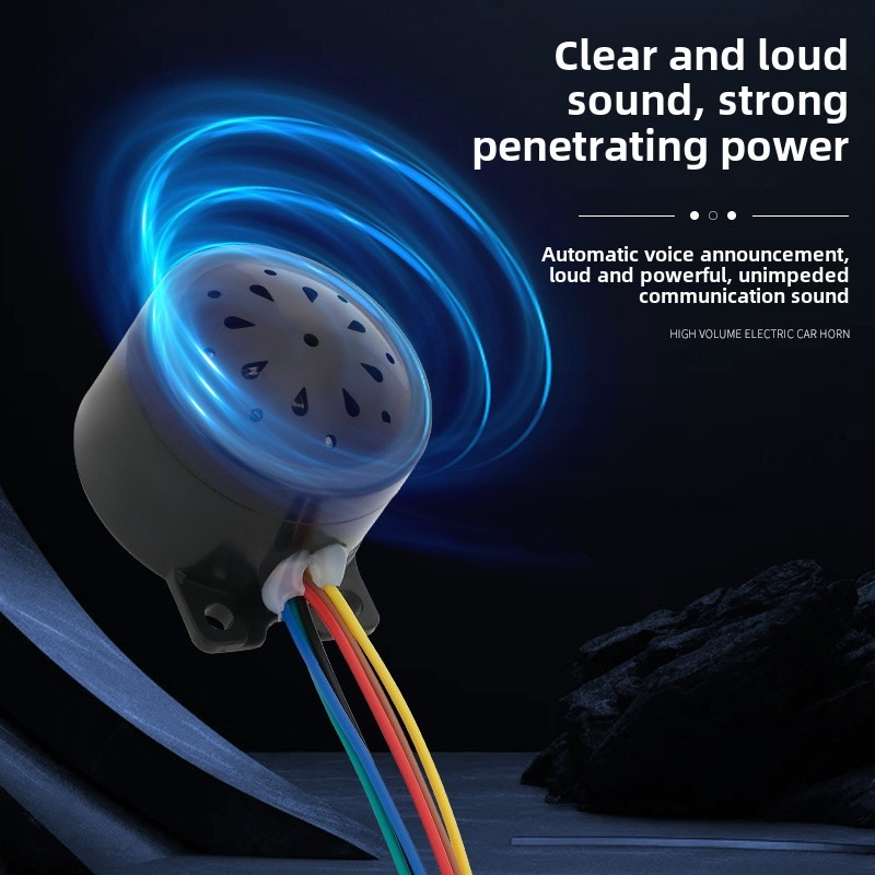 Электронный клаксон для электровелосипеда и трицикла 48В/72В