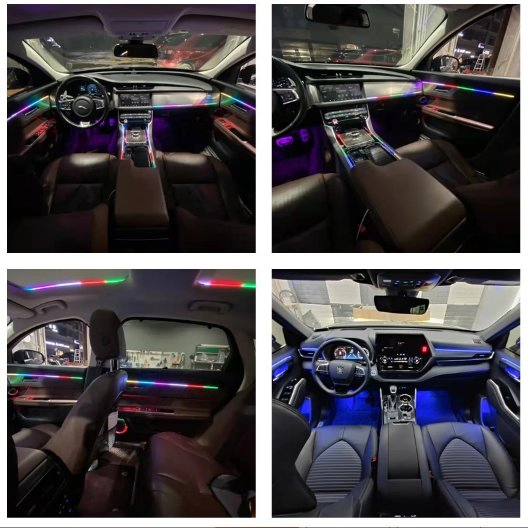 RGB LED лента для авто, 64 цвета, 12В