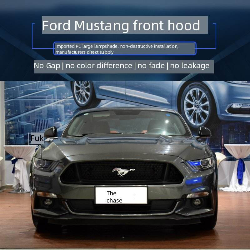 Headlight Lens Cover for Ford Mustang 2015-2017 Transparent Headlamp Shell Replacement Clear Plastic Mask Cover S550 Parts