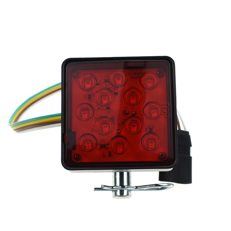 Yh1833 LED Trailer Hitch Cover with Brake Light for Car Accessories