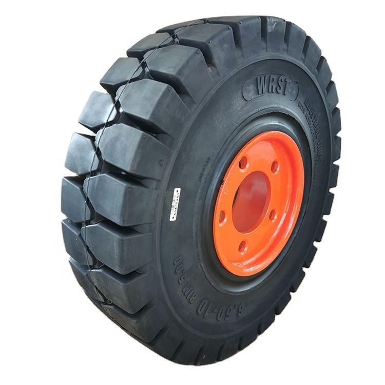 Wonray Solid Forklift Tire 6.50-10 Industrial Solid Rubber Tire 5.00f-10forklift Parts