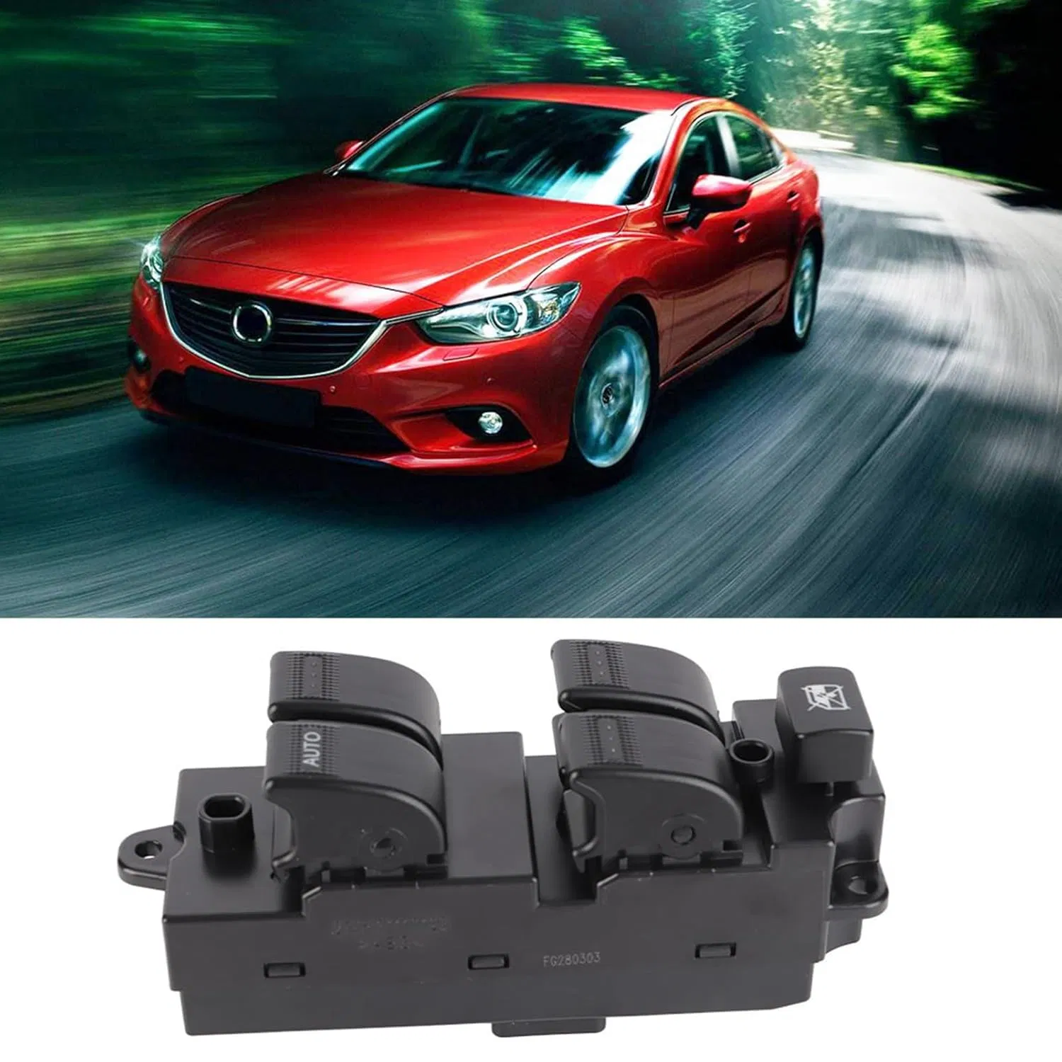 Gj6a-66-350A Gj6a66350A Window Master Switch / Electric Power Master Window Switch for Ma_Zda 6 (2003-2005)