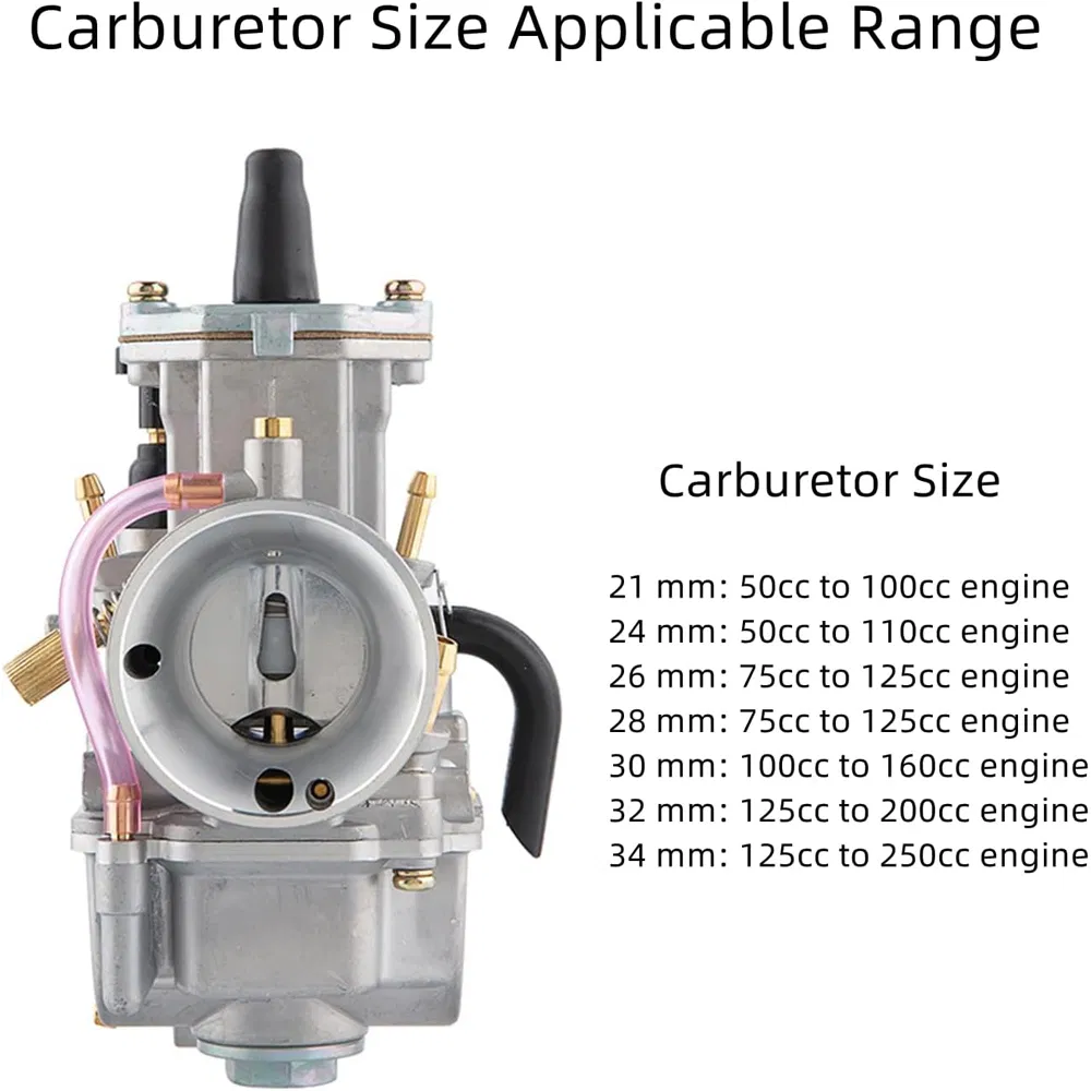 Pwk 34 Carburetor Rebuild Kit High-Performance Engine Parts for 125cc-250cc 2t/4t Motorcycles &amp; Atvs