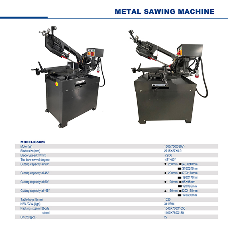 10" Portable Mini Metal Cutting Band Saw Machine G5025
