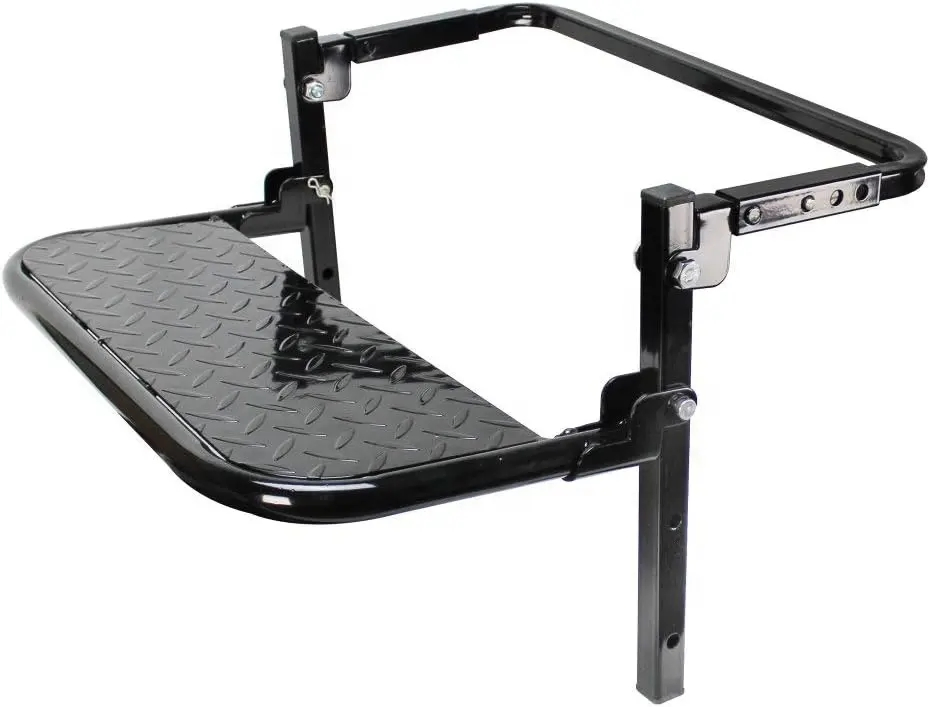 Non-Slip Folding Ladder for Truck Tire Service and Wheel Access