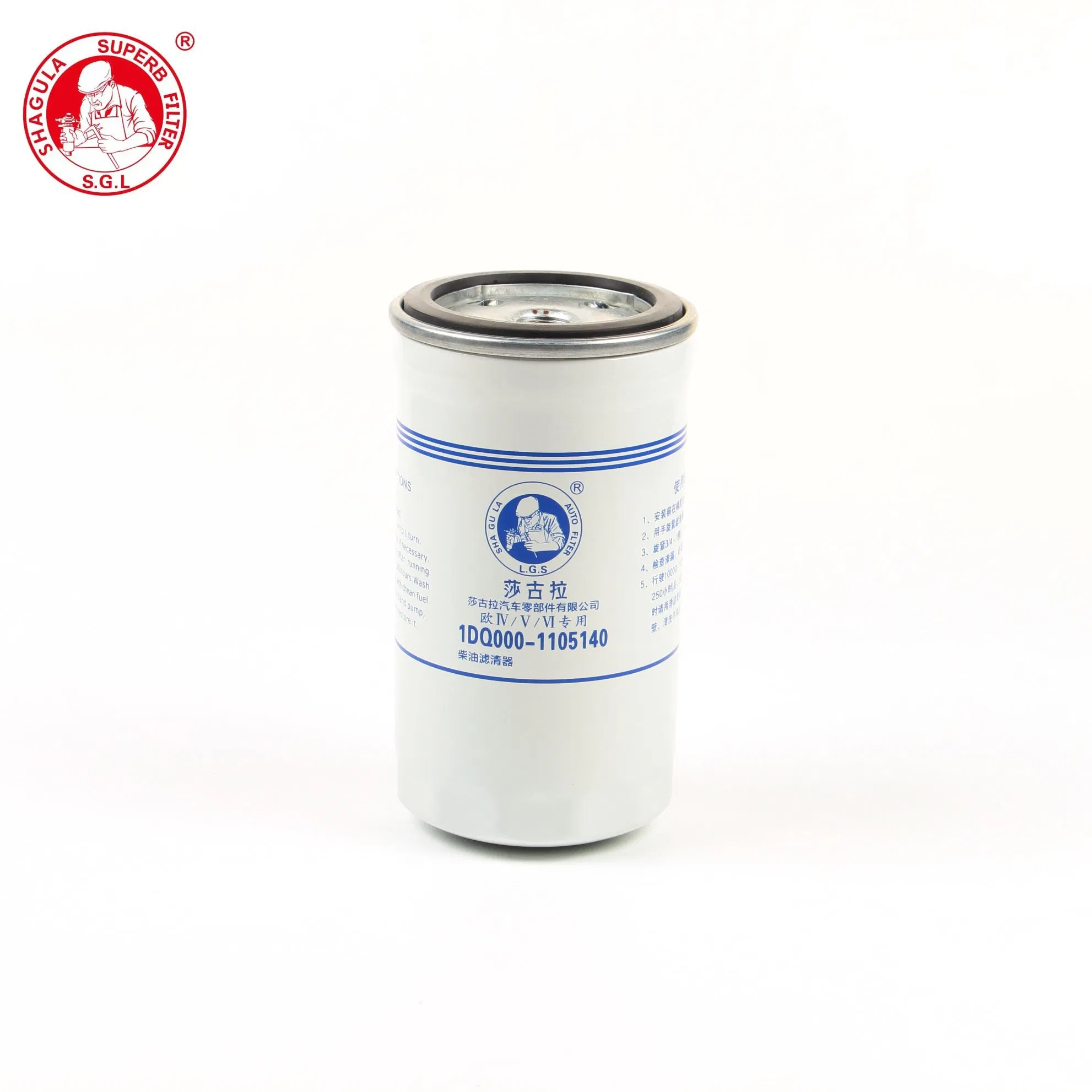 Wenzhou Sgl Auto Parts Diesel Engine Fuel Oil Filter 1dq000-1105140 UF0107-009 1105010W6000 11225321077-000 1105100ld226 1105012W6000 1105012ld226 1105012ld226