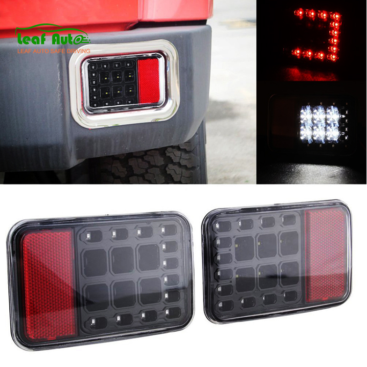 Rear Bumper Fog Parking Light Fit for Jeep Wrangler Jk 2007-2016 Reverse Brake Lights Lamp