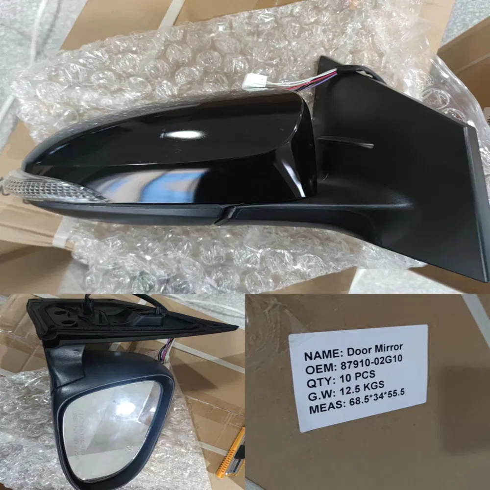 87910-02g10 Car Turn Lights Side Heated Mirror for Corolla 2014-2018 USA Type