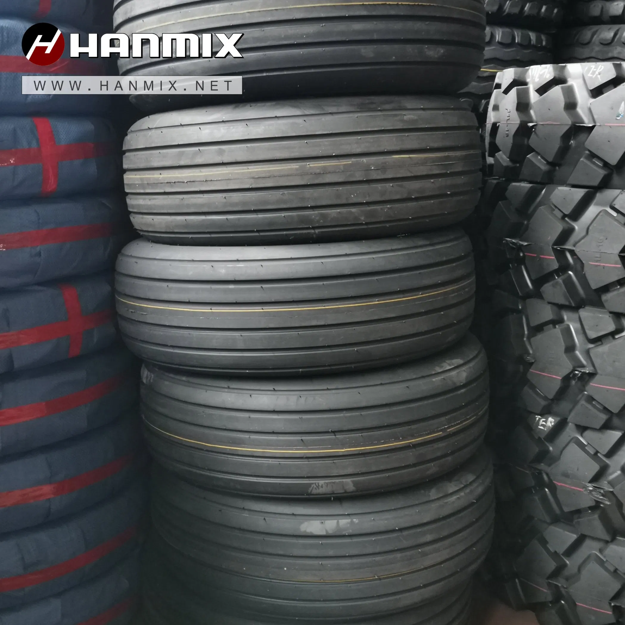 Hanmix Agriculture Industrial Farm Paddy Feald Rice Transplante Tyres Irrigation Wheels Solid Rubber for Tractor Harvester 600-16, 750-16, 760L-15 Tire