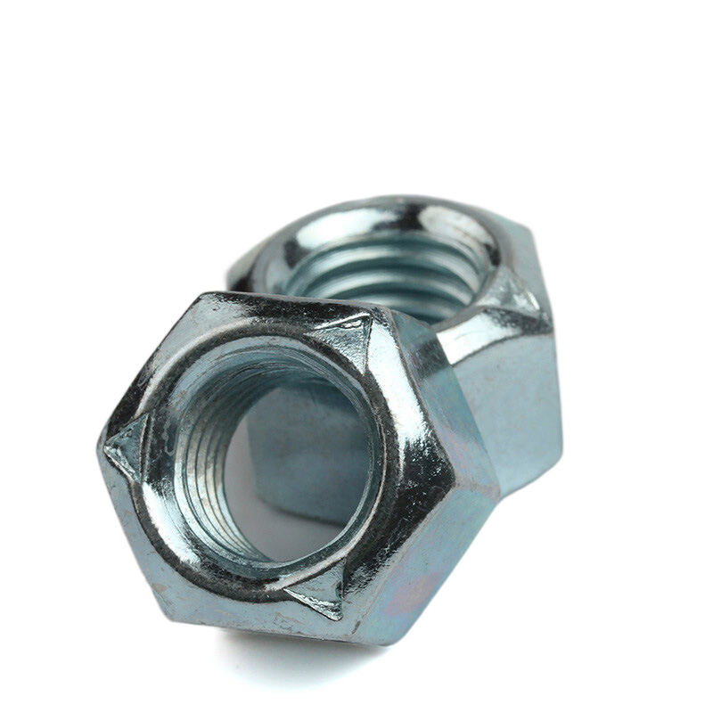 Premium M10 M12 M14 Hex Lock Nuts - Zinc Coated Steel