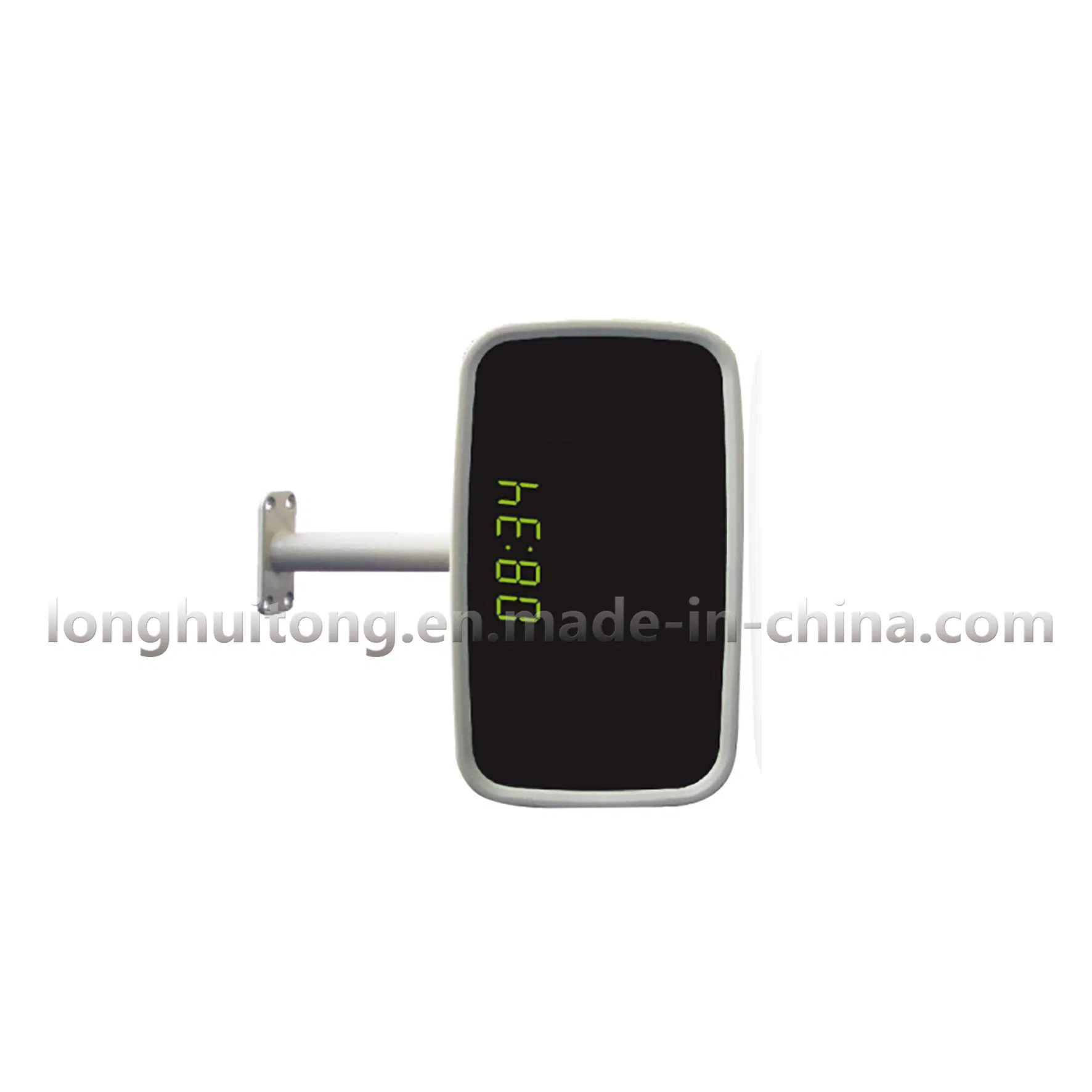 Ultra-Thin LED Digital Rearview Mirror Triple Display (Time/Date/Temp) High-Brightness Adjustable LED Screen