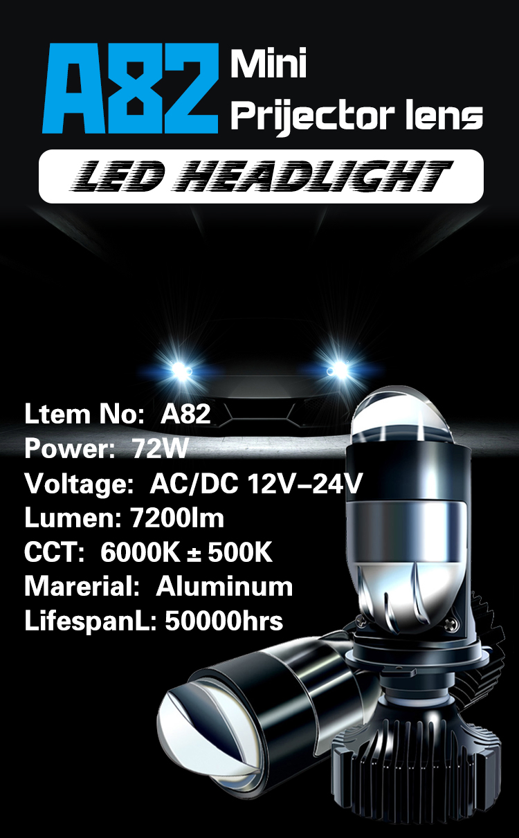 Лампы Raych A82K H4 LED 80W 9000лм для авто и мотоцикла