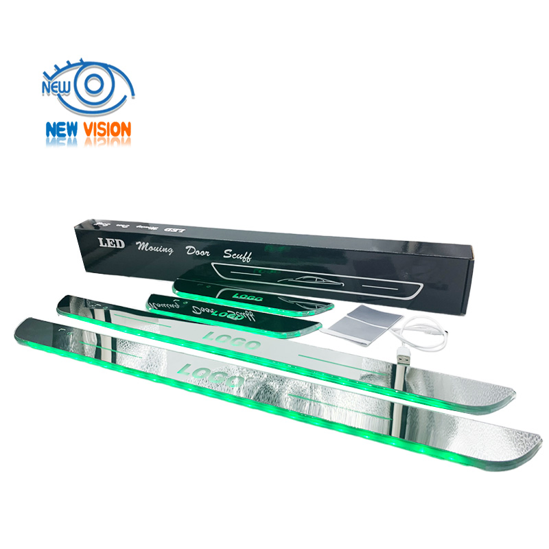 Светодиодная подсветка порогов дверей авто с логотипом