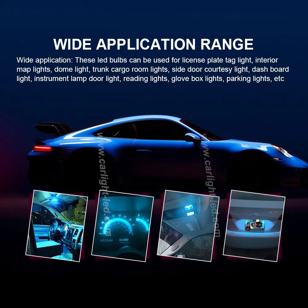 Светодиодная лампа T10 для номерного знака автомобиля