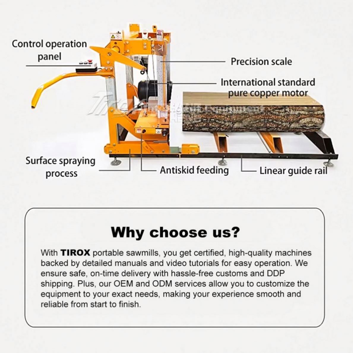 Портативная ленточная пила CNC для высокоточной резки древесины