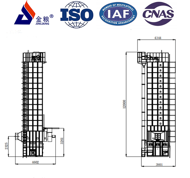 Зерносушилка Jinliang 25 тонн с циркуляцией