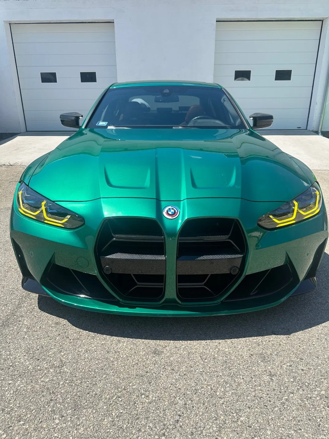 BMW M3 M4 G80 G82 Daytime Running Lights CSL Yellow Angel Eyes DRL Plate