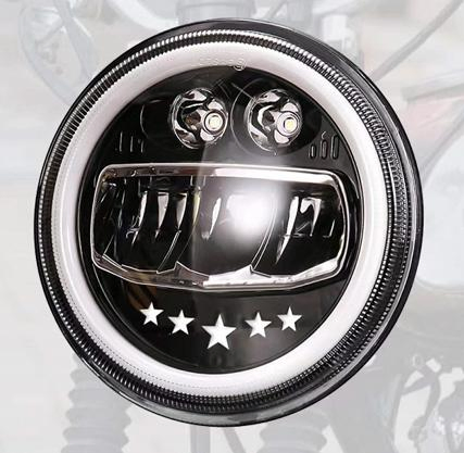Factory Five Stars Automobiles Motorcycle 7 Inch Round LED Headlight