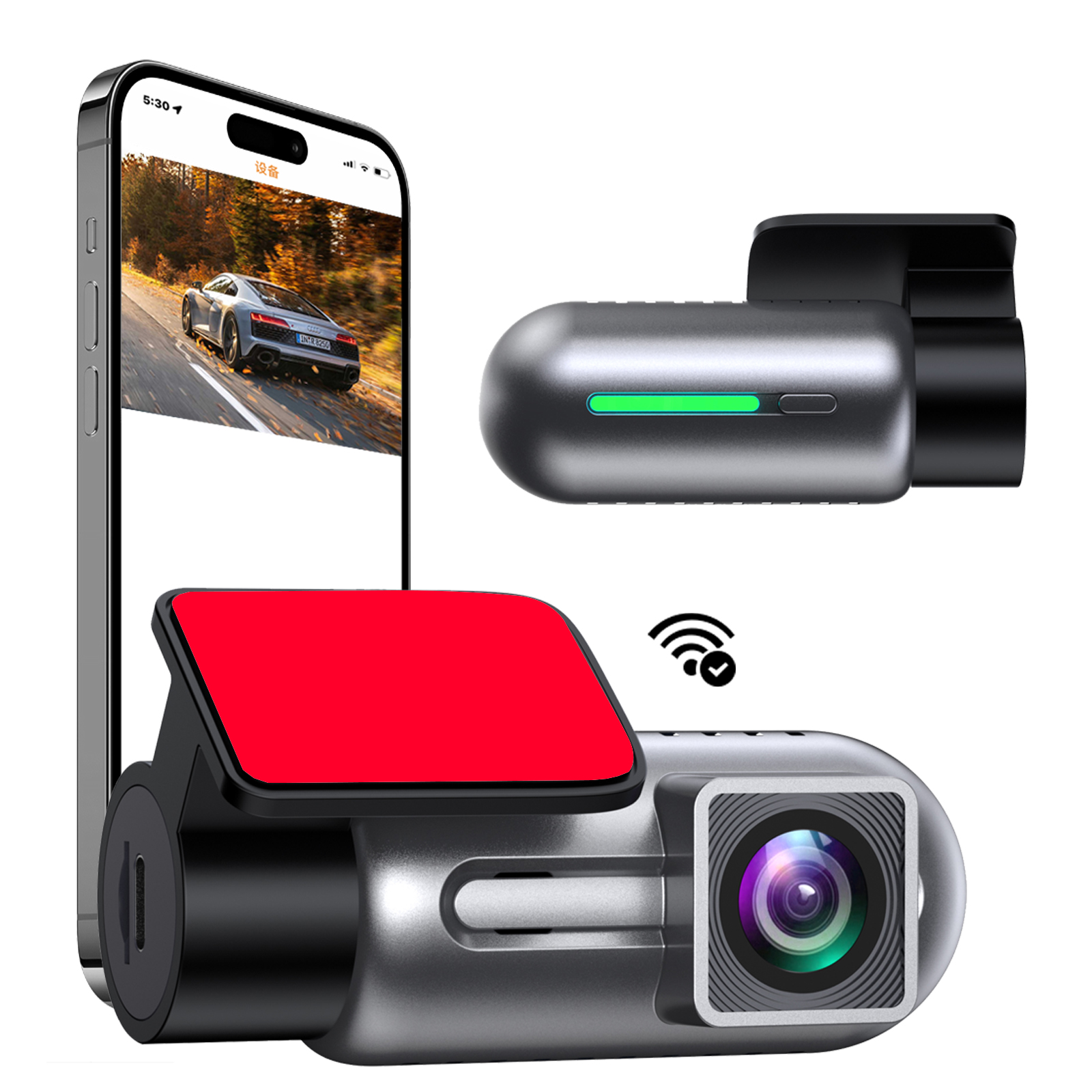 Автомобильный Wi-Fi видеорегистратор FHD 1080P с ночным видением