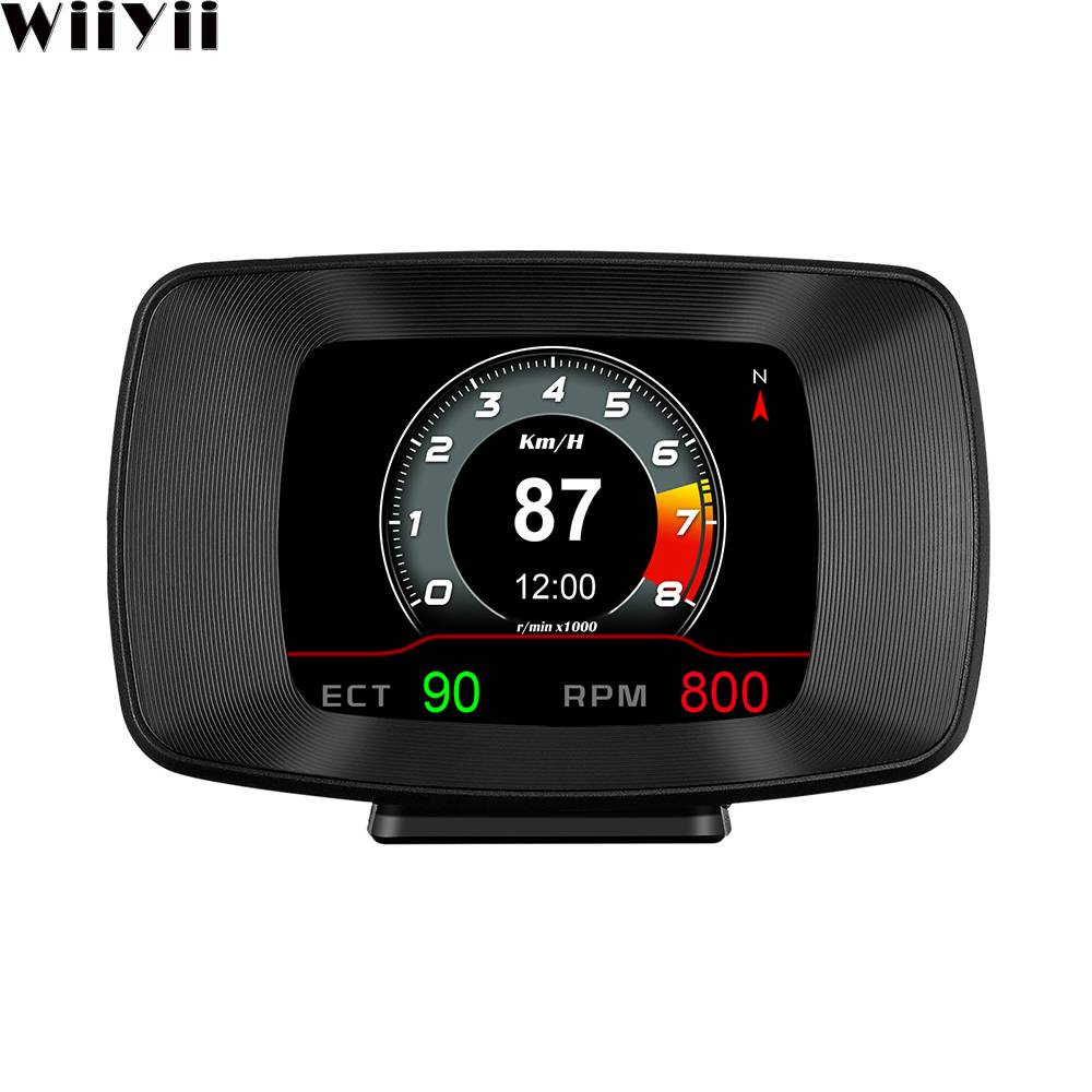 Универсальный диагностический сканер P13 для автомобилей с OBD2, GPS и дисплеем на голове