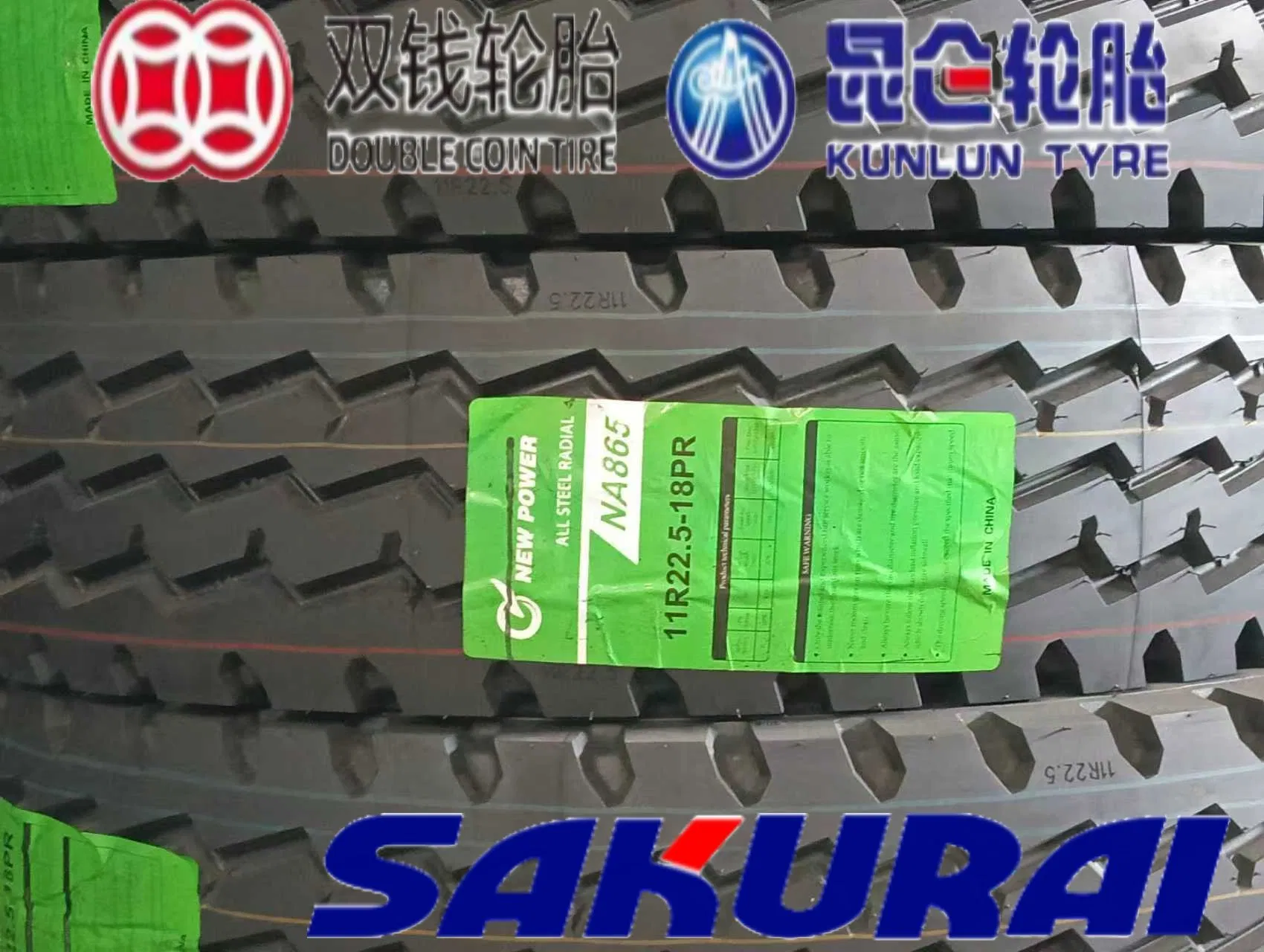 Kunlun TBR From Double Coin Group 315/80r22.5-22pr Kt890 Top Quality Driver Truck Tire