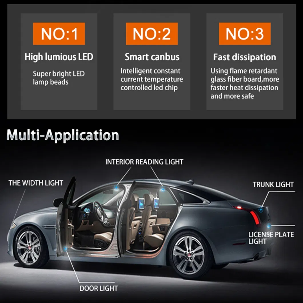 Светодиодная лампа G-VIEW T10 3W для авто