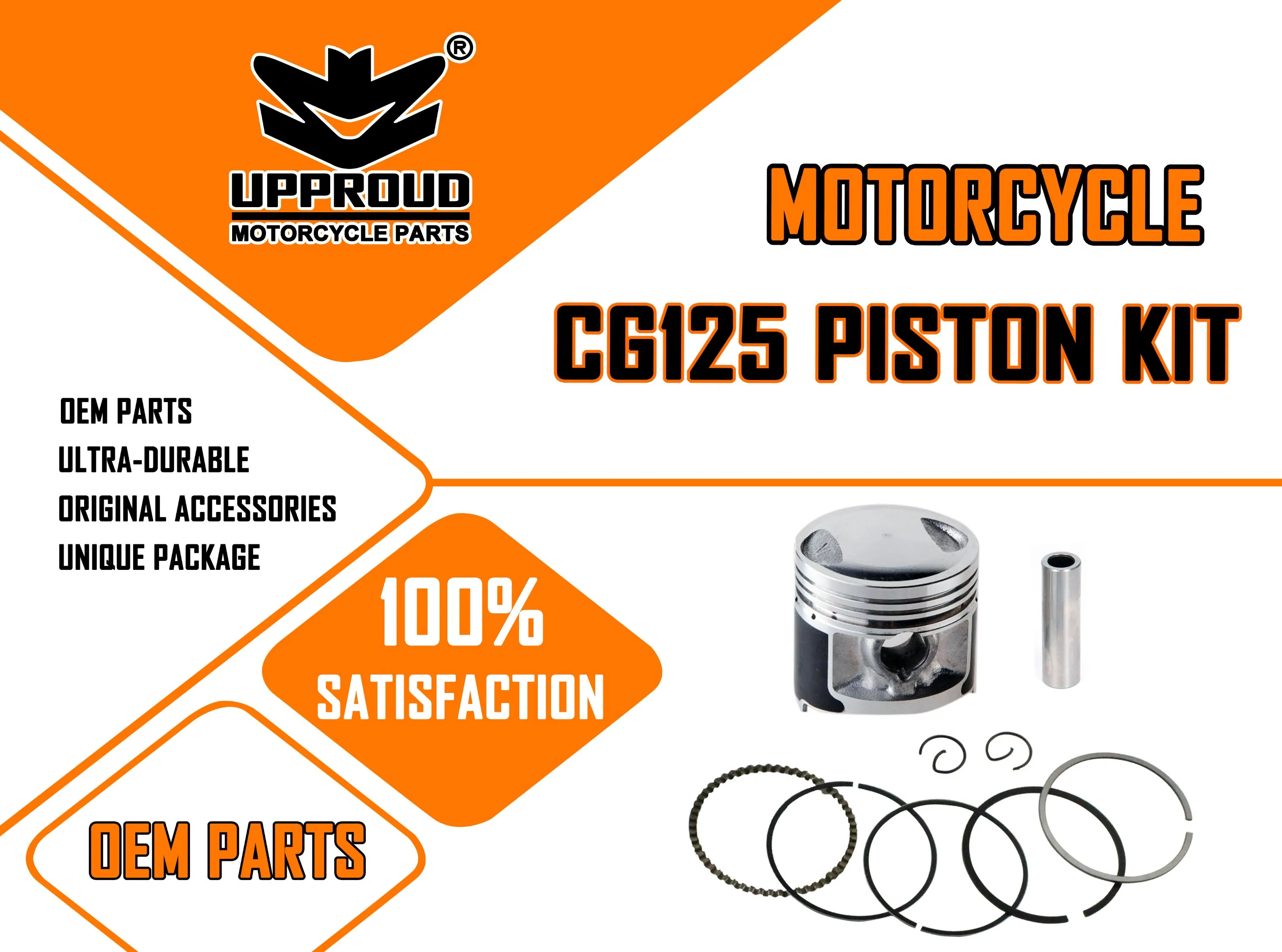 Cg125 Motorcycle Piston Kit OEM Quality Motorcycle Spare Parts