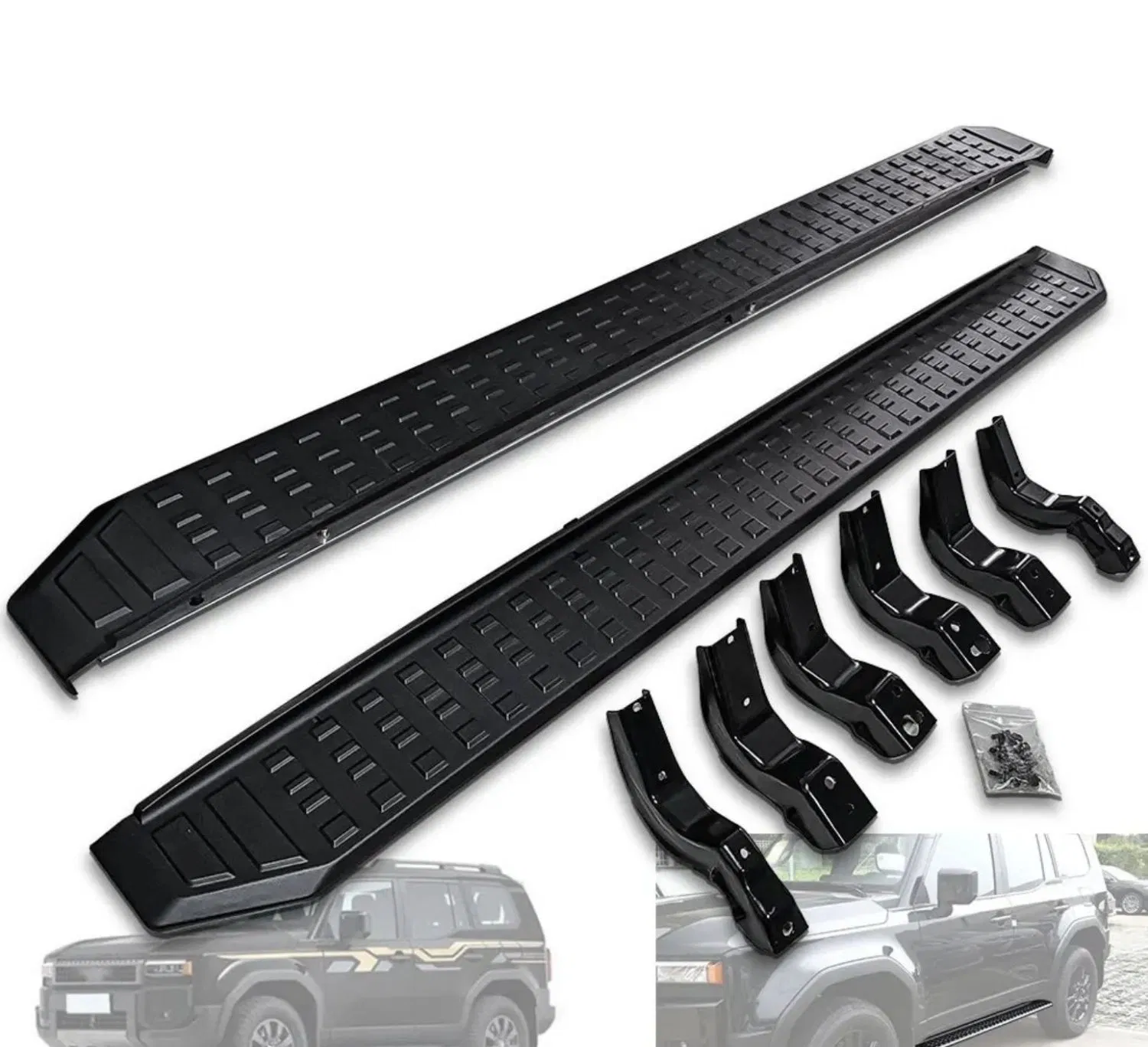 Aluminium Running Board Side Step Bar for Prado LC250 2024 Onwards
