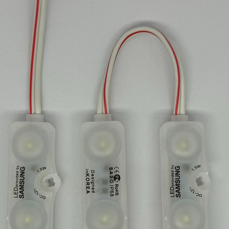 Светодиодный модуль 12V 3LED 5730, 1.5Вт