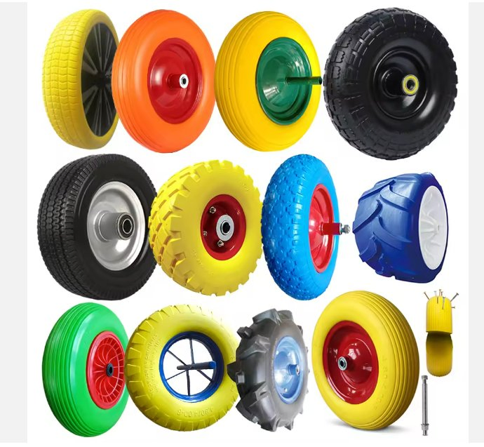 Garden Wagon Heavy Duty Non Flat Tire for Hand Cart in Landscape