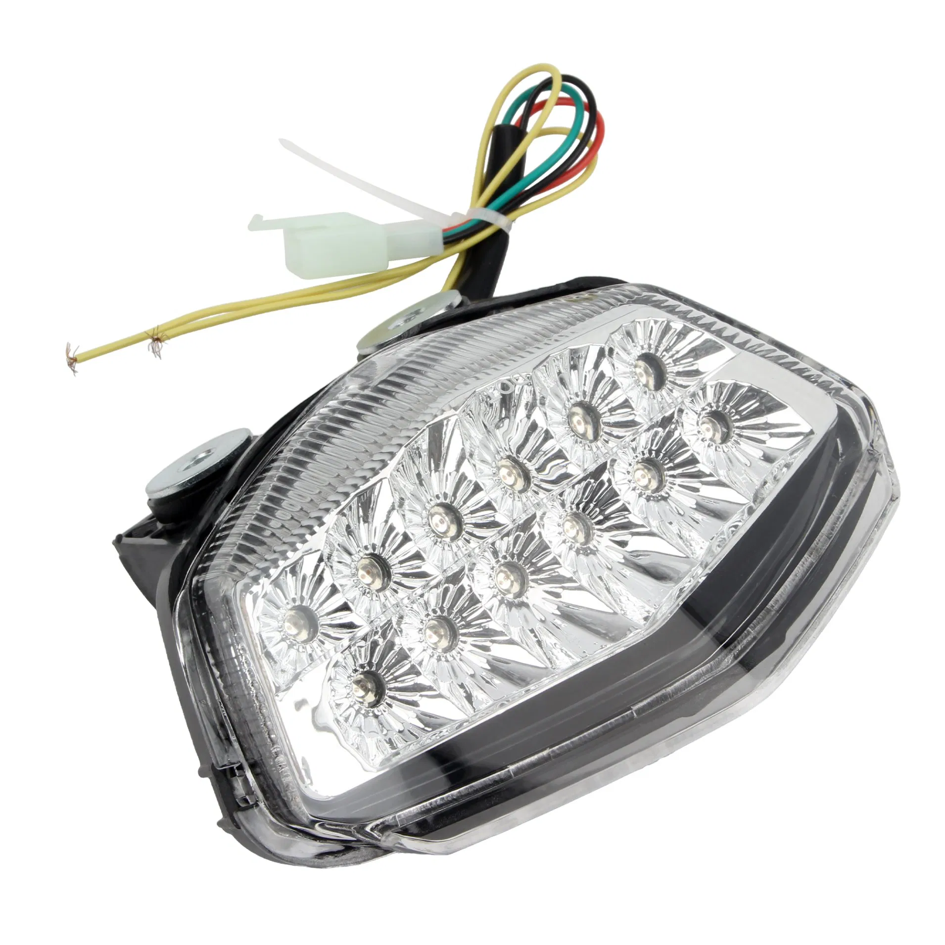 2008-2012 Motorcycle Red LED Rear Turn Signal Tail Stop Light Lamps Integrated Motorbike Brake Taillight for Kawasaki Ninja250