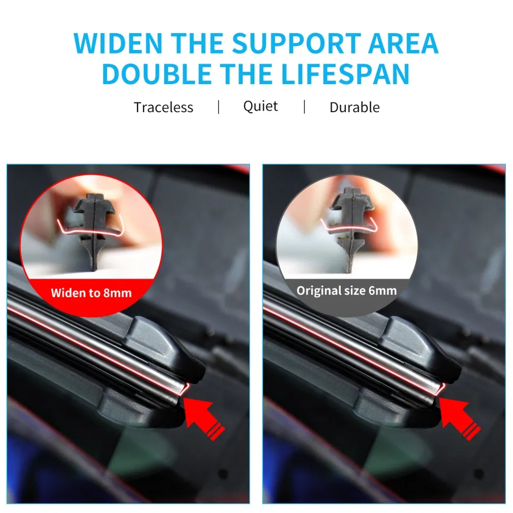 Quality Auto Parts Windshield Wiper Blade for U/J-Hook Rocker Arms