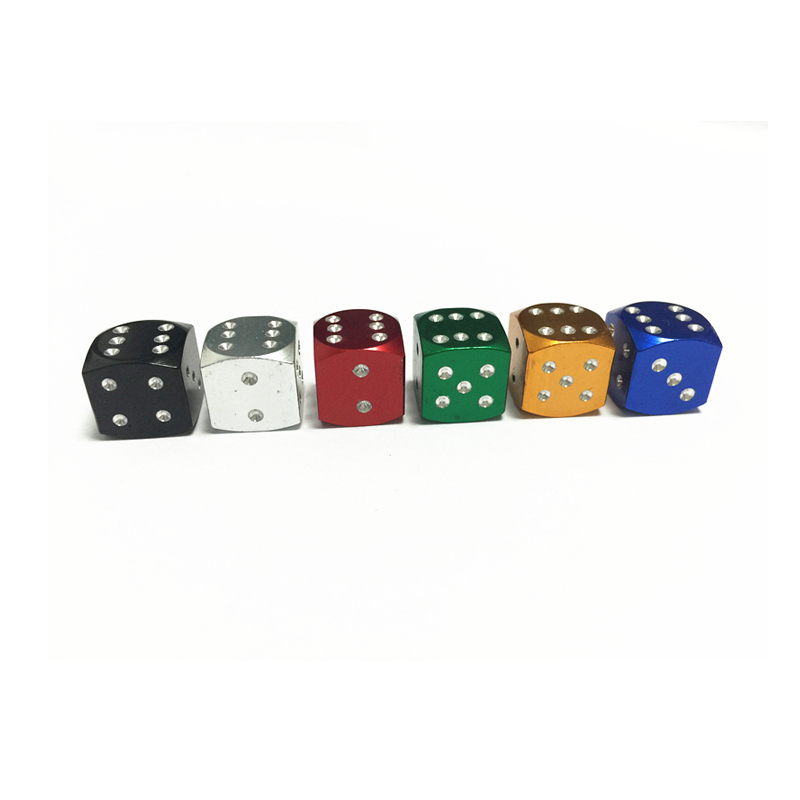 Колпачки для вентилей шин Aluminium Dice, 4 шт.