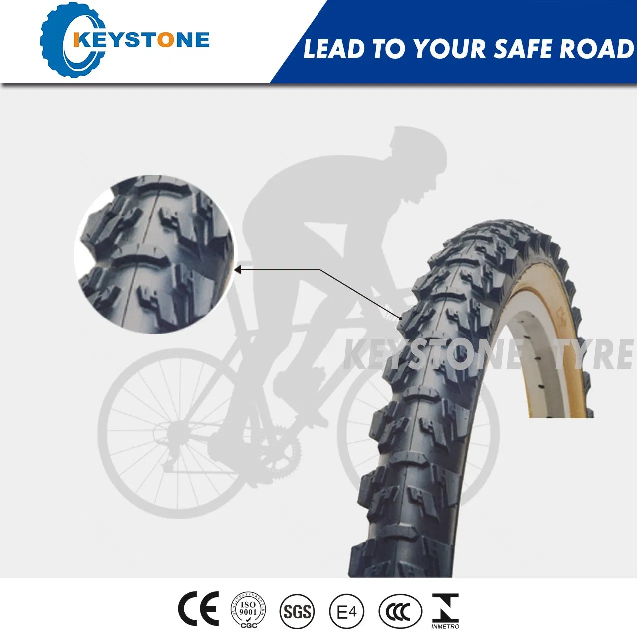 Велосипедная покрышка BMX 20" с двойным компаундом ECE