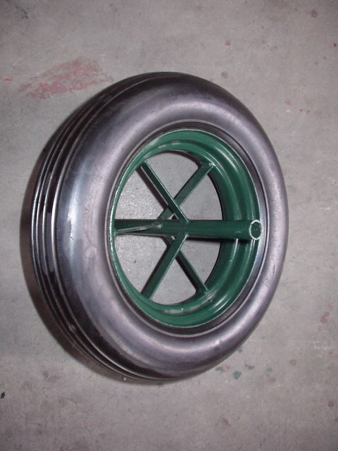 Цельная резиновая колесная шина для тачки