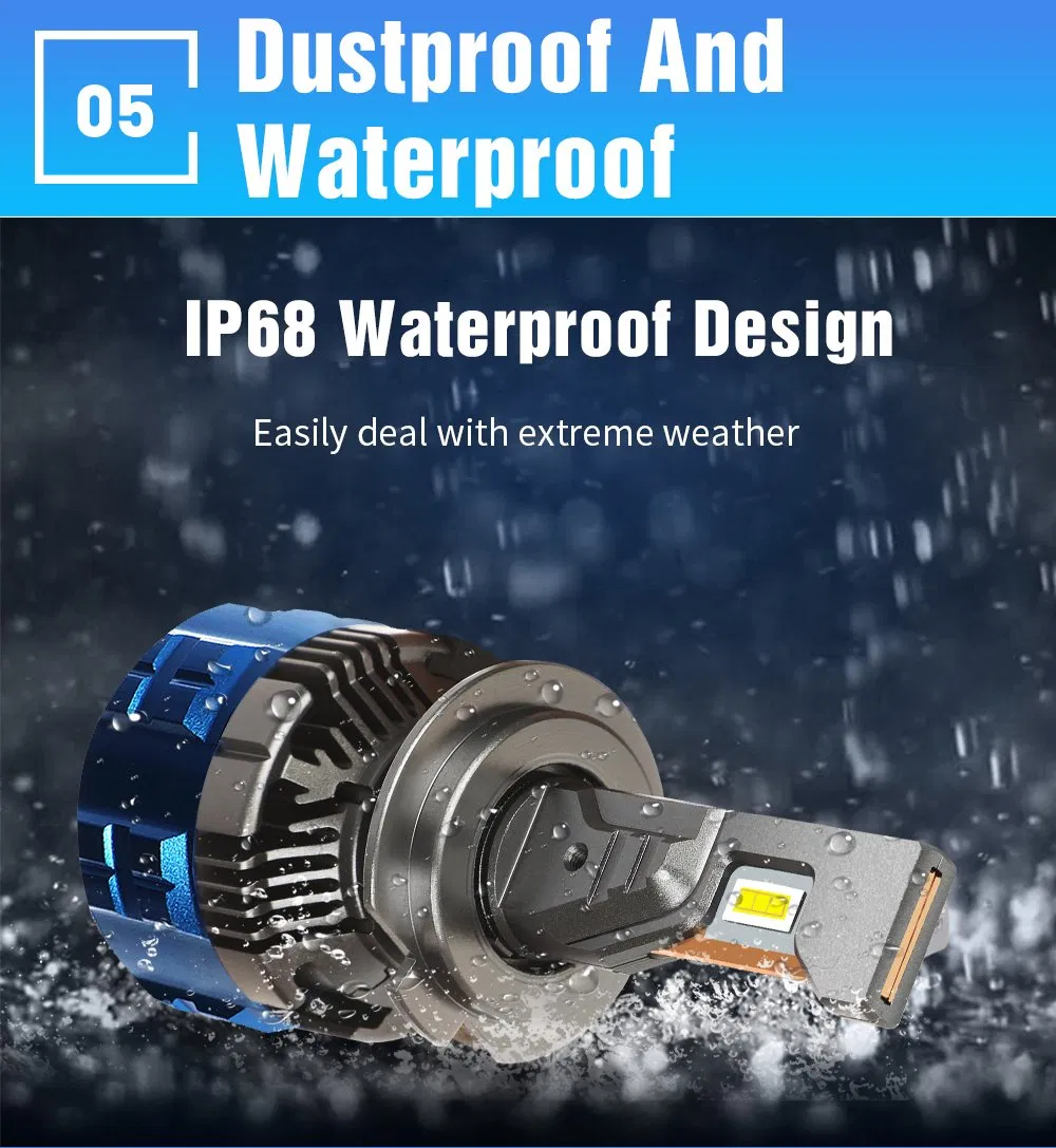 Светодиодная лампа для авто 100W 18000lm H7 H4